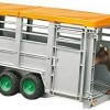 Bruder Livestock Trailer With Cow για 3+ Ετών
