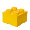 Lego Παιδικό Κουτί Αποθήκευσης από Πλαστικό 4-Stud Κίτρινο 25x25x18cm