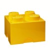 Lego Παιδικό Κουτί Αποθήκευσης από Πλαστικό 4-Stud Κίτρινο 25x25x18cm