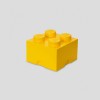 Lego Παιδικό Κουτί Αποθήκευσης από Πλαστικό 4-Stud Κίτρινο 25x25x18cm