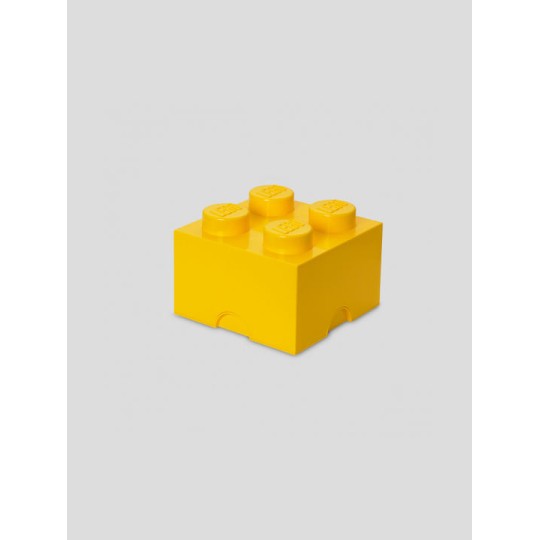 Lego Παιδικό Κουτί Αποθήκευσης από Πλαστικό 4-Stud Κίτρινο 25x25x18cm