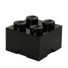 Lego Παιδικό Κουτί Αποθήκευσης από Πλαστικό 4-Stud Μαύρο 25x25x18cm