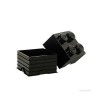 Lego Παιδικό Κουτί Αποθήκευσης από Πλαστικό 4-Stud Μαύρο 25x25x18cm