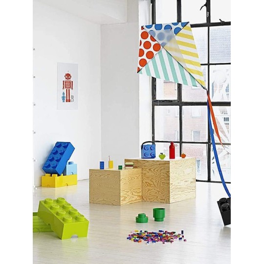 Lego Παιδικό Κουτί Αποθήκευσης από Πλαστικό 4-Stud Μαύρο 25x25x18cm