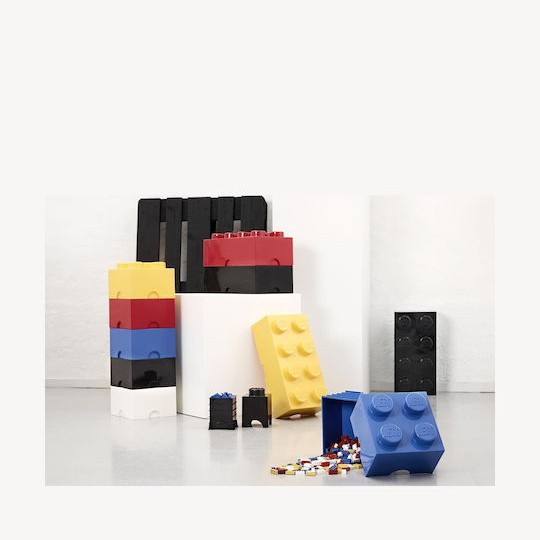 Lego Παιδικό Κουτί Αποθήκευσης από Πλαστικό 4-Stud Μαύρο 25x25x18cm