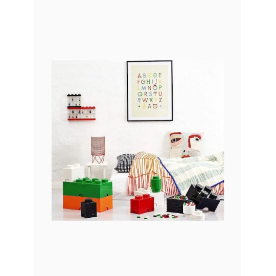 Lego Παιδικό Κουτί Αποθήκευσης από Πλαστικό 4-Stud Μαύρο 25x25x18cm