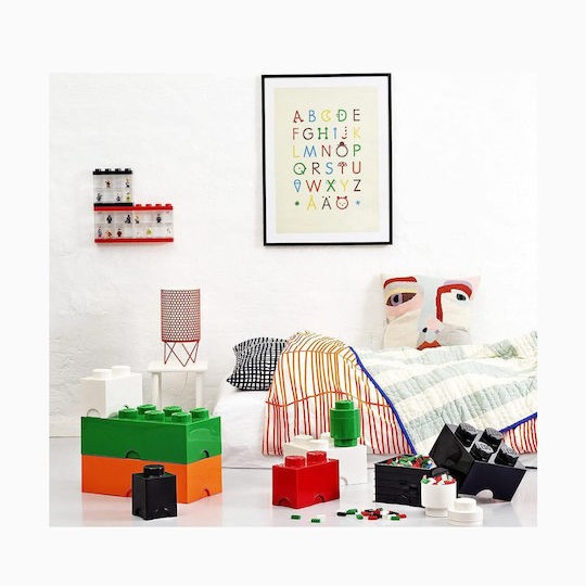 Lego Παιδικό Κουτί Αποθήκευσης από Πλαστικό 4-Stud Μαύρο 25x25x18cm