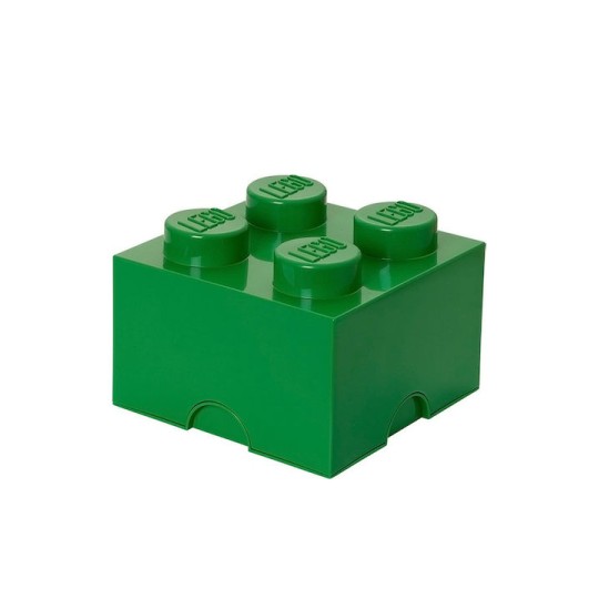 Lego Παιδικό Κουτί Αποθήκευσης από Πλαστικό 4-Stud Πράσινο 25x25x18cm
