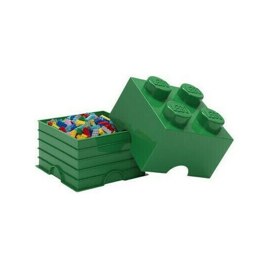 Lego Παιδικό Κουτί Αποθήκευσης από Πλαστικό 4-Stud Πράσινο 25x25x18cm