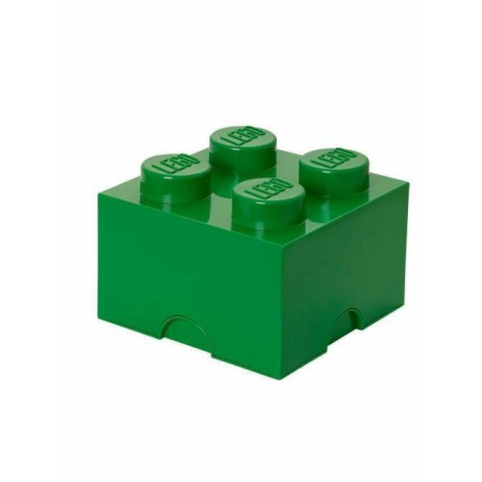 Lego Παιδικό Κουτί Αποθήκευσης από Πλαστικό 4-Stud Πράσινο 25x25x18cm