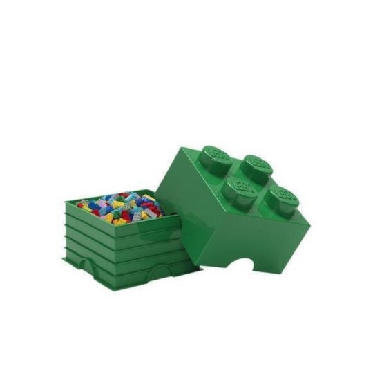 Lego Παιδικό Κουτί Αποθήκευσης από Πλαστικό 4-Stud Πράσινο 25x25x18cm