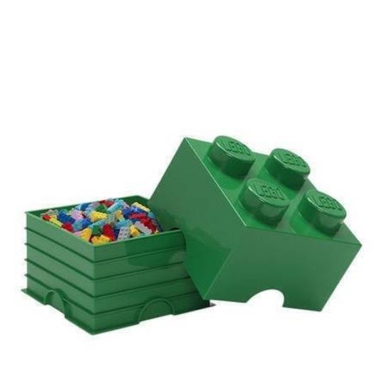 Lego Παιδικό Κουτί Αποθήκευσης από Πλαστικό 4-Stud Πράσινο 25x25x18cm