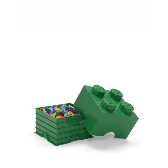 Lego Παιδικό Κουτί Αποθήκευσης από Πλαστικό 4-Stud Πράσινο 25x25x18cm