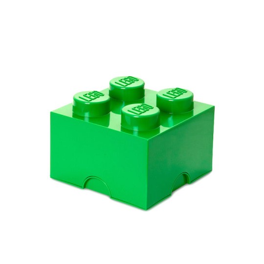 Lego Παιδικό Κουτί Αποθήκευσης από Πλαστικό 4-Stud Πράσινο 25x25x18cm