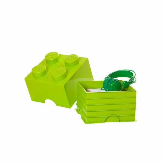 Lego Παιδικό Κουτί Αποθήκευσης από Πλαστικό 4-Stud Πράσινο 25x25x18cm