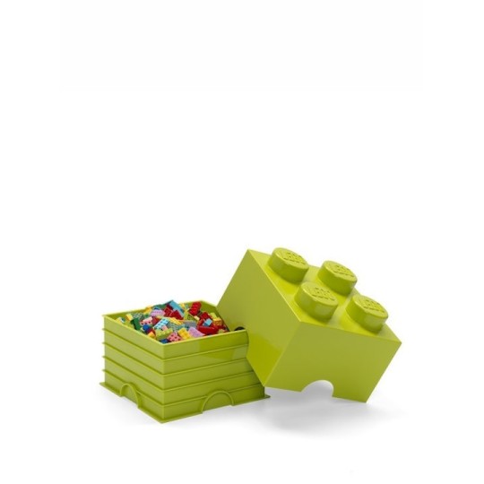 Lego Παιδικό Κουτί Αποθήκευσης από Πλαστικό 4-Stud Πράσινο 25x25x18cm