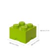 Lego Παιδικό Κουτί Αποθήκευσης από Πλαστικό 4-Stud Πράσινο 25x25x18cm