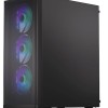 Endorfy Ventum 200 ARGB Gaming Midi Tower Κουτί Υπολογιστή με Πλαϊνό Παράθυρο Μαύρο