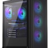 Endorfy Ventum 200 ARGB Gaming Midi Tower Κουτί Υπολογιστή με Πλαϊνό Παράθυρο Μαύρο