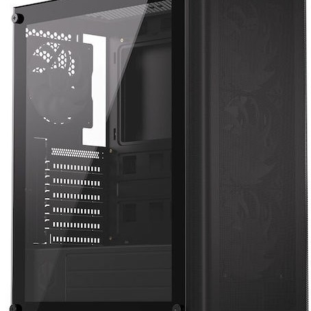 Endorfy Ventum 200 ARGB Gaming Midi Tower Κουτί Υπολογιστή με Πλαϊνό Παράθυρο Μαύρο