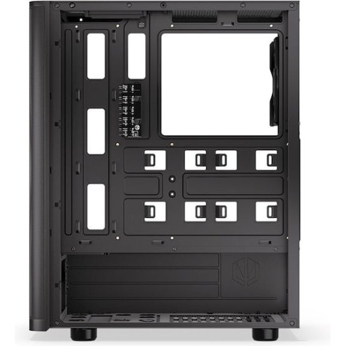 Endorfy Ventum 200 ARGB Gaming Midi Tower Κουτί Υπολογιστή με Πλαϊνό Παράθυρο Μαύρο