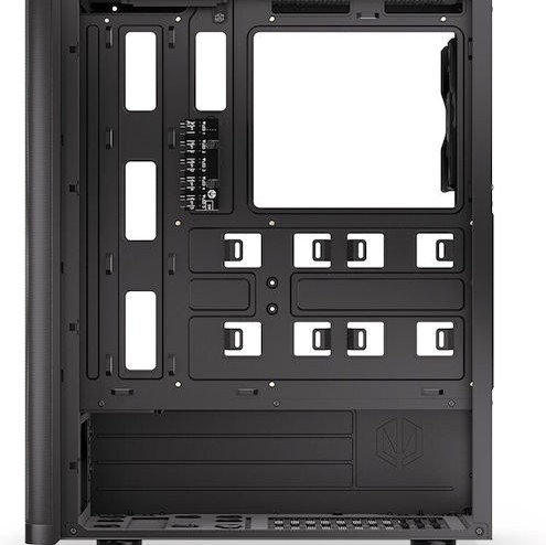 Endorfy Ventum 200 ARGB Gaming Midi Tower Κουτί Υπολογιστή με Πλαϊνό Παράθυρο Μαύρο
