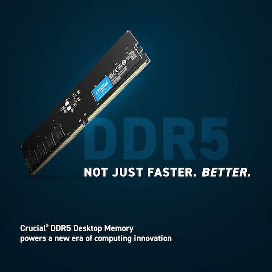 Crucial DDR5 με Module 1x8GB και Ταχύτητα 5600 για Desktop