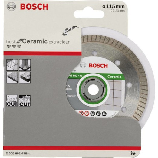 Bosch Δίσκος Κοπής Δομικών Υλικών 115mm 2608602478