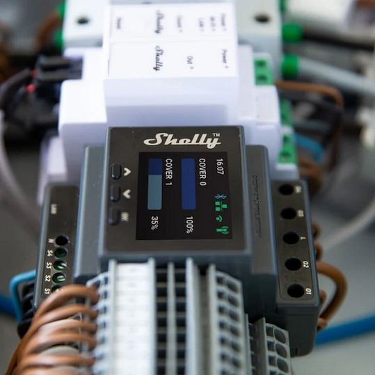 Shelly Pro Dual Cover PM Ρελέ Ράγας