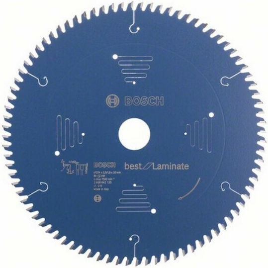 Bosch Δίσκος Κοπής Ξύλου με 84 Δόντια 254mm 2608642135