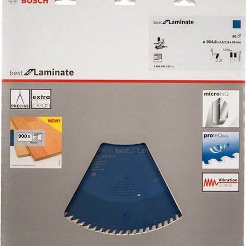 Bosch Δίσκος Κοπής Ξύλου 305mm 2608642137