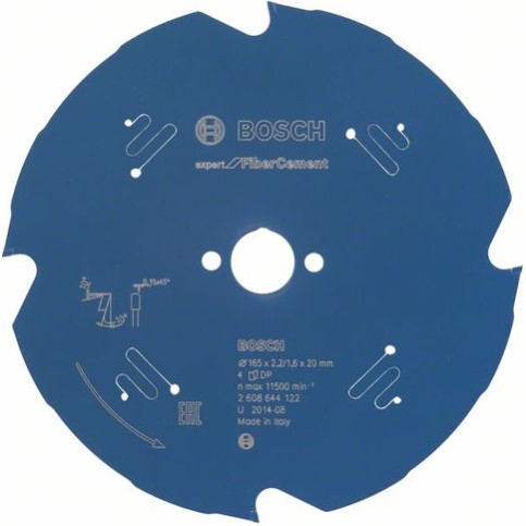 Bosch Δίσκος Κοπής Ξύλου 165mm 2608644122