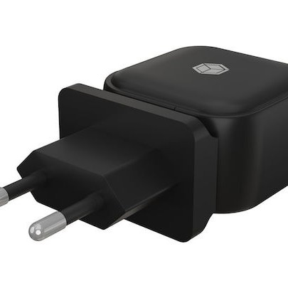 Icy Box Φορτιστής Χωρίς Καλώδιο με Θύρα USB-A και Θύρα USB-C 38W Power Delivery Μαύρος (IB-PS106-PD)