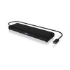 Icy Box USB-C Docking Station με HDMI/DisplayPort 4K PD Ethernet και σύνδεση 3 Οθονών Μαύρο (IB-DK2116-C)
