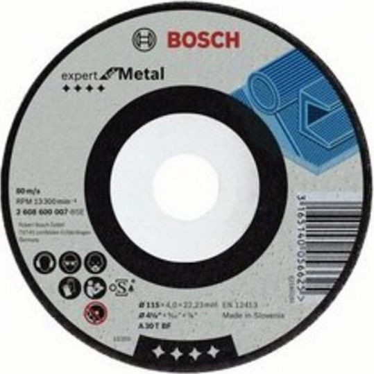 Bosch Δίσκος Λείανσης Μετάλλου 115mm