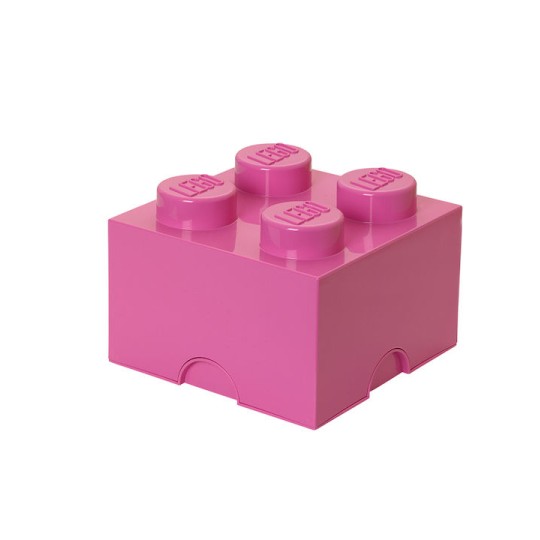 Lego Παιδικό Κουτί Αποθήκευσης από Πλαστικό 4-Stud Φούξια 25x25x18cm