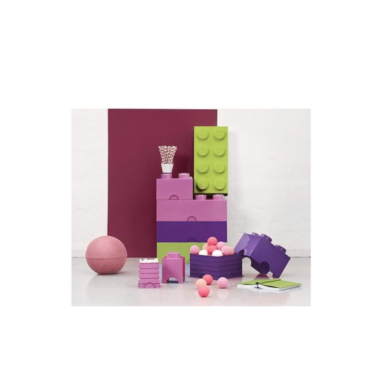 Lego Παιδικό Κουτί Αποθήκευσης από Πλαστικό 4-Stud Φούξια 25x25x18cm