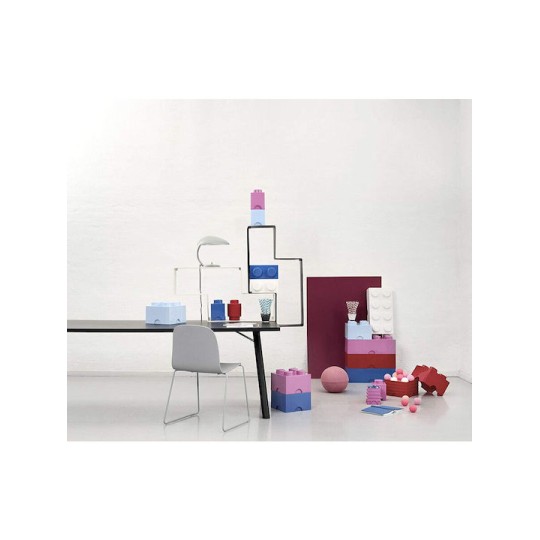 Lego Παιδικό Κουτί Αποθήκευσης από Πλαστικό 4-Stud Φούξια 25x25x18cm