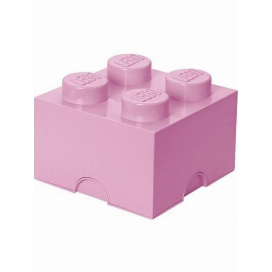 Lego Παιδικό Κουτί Αποθήκευσης από Πλαστικό 4-Stud Ροζ 25x25x18cm