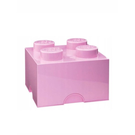 Lego Παιδικό Κουτί Αποθήκευσης από Πλαστικό 4-Stud Ροζ 25x25x18cm