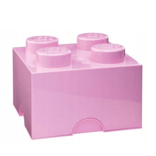 Lego Παιδικό Κουτί Αποθήκευσης από Πλαστικό 4-Stud Ροζ 25x25x18cm