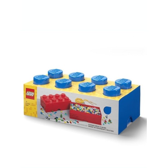Lego Παιδικό Κουτί Αποθήκευσης από Πλαστικό 8-Stud Μπλε 50x25x17cm