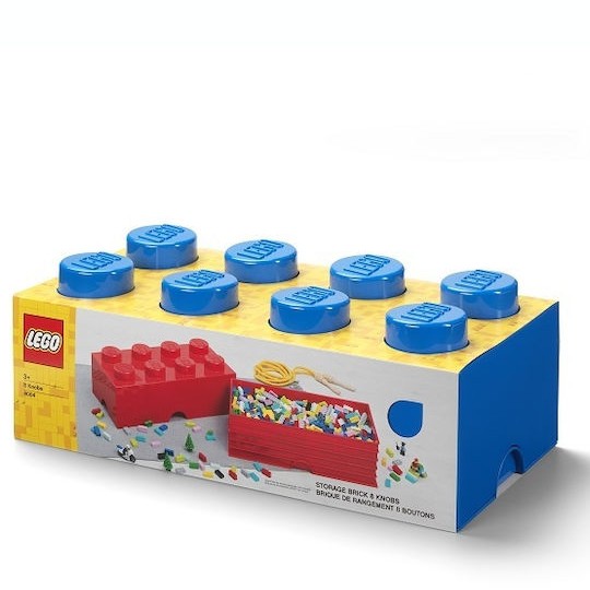 Lego Παιδικό Κουτί Αποθήκευσης από Πλαστικό 8-Stud Μπλε 50x25x17cm