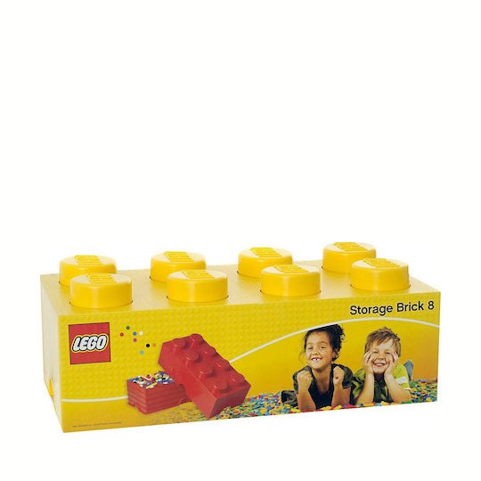 Lego Παιδικό Κουτί Αποθήκευσης από Πλαστικό 8-Stud Κίτρινο 50x25x17cm