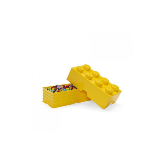 Lego Παιδικό Κουτί Αποθήκευσης από Πλαστικό 8-Stud Κίτρινο 50x25x17cm