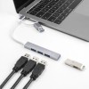 DeLock USB 3.0 Hub 4 Θυρών με σύνδεση USB-A / USB-C Γκρι