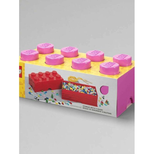 Lego Παιδικό Κουτί Αποθήκευσης από Πλαστικό 8-Stud Μωβ 50x25x17cm