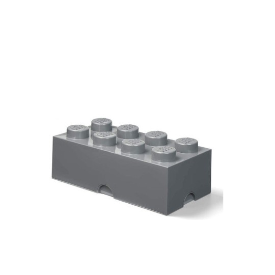 Lego Παιδικό Κουτί Αποθήκευσης από Πλαστικό 8-Stud Γκρι 50x25x17cm