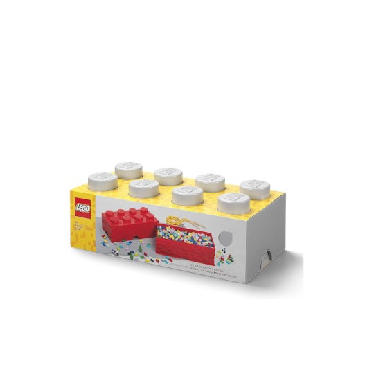Lego Παιδικό Κουτί Αποθήκευσης από Πλαστικό 8-Stud Γκρι 50x25x17cm