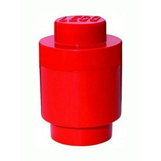 Lego Παιδικό Κουτί Αποθήκευσης από Πλαστικό 1 Round Κόκκινο 12x12x12cm